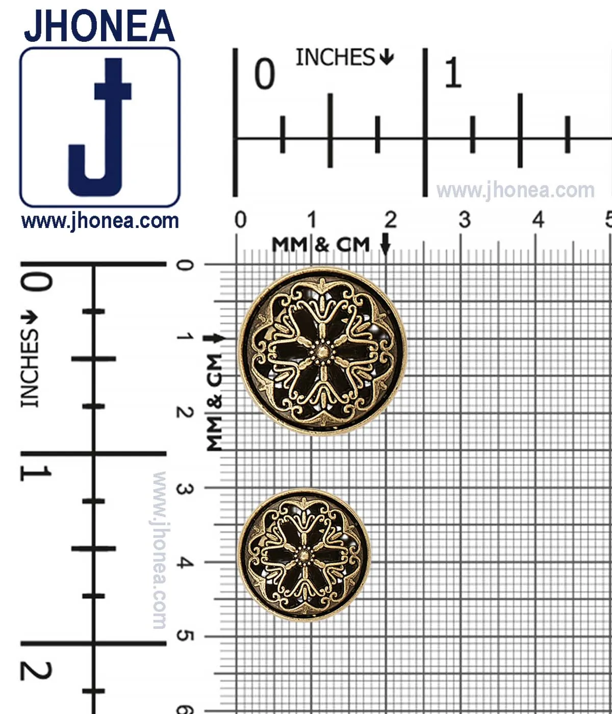 Historic Design Cutwork Antique Brass Dome Surface Buttons